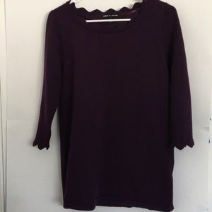 Women’s purple top